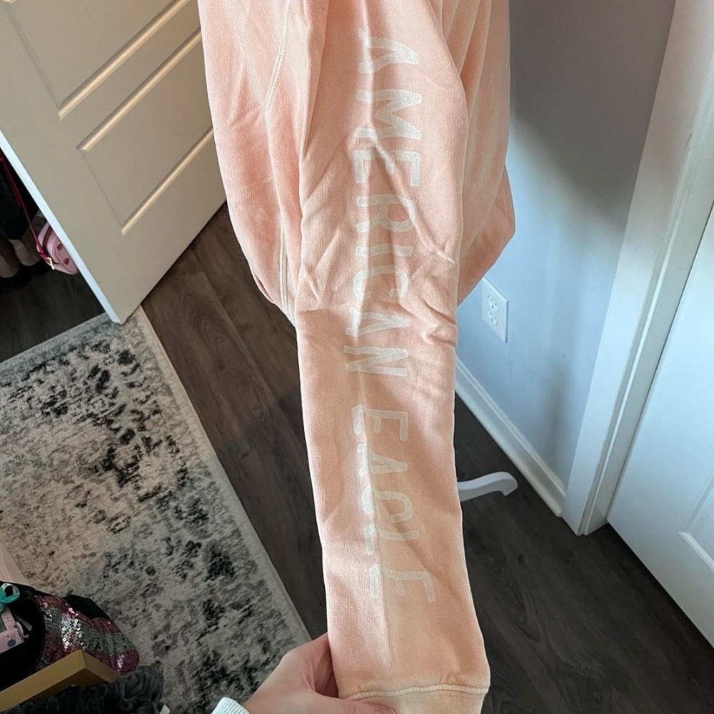 American Eagle Outfitters Peach Coral Hoodie - Picture 3 of 6